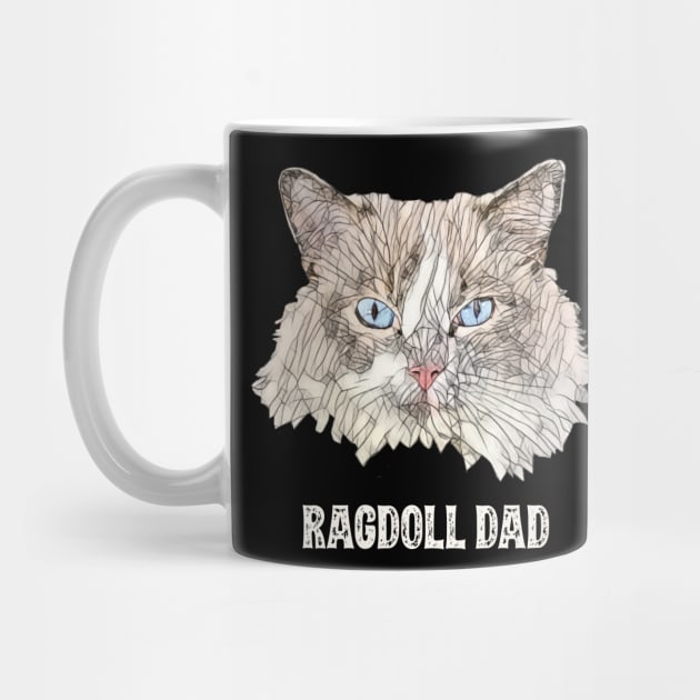 Ragdoll Dad Father's Day Gift by DoggyStyles